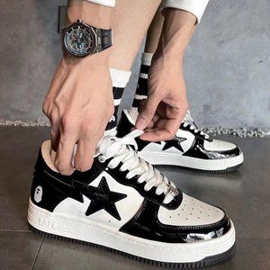 A BATHING APE BAPE STA M2 mens low top sneakers Black